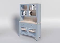 Buková kredenc MAROKO KRT2 šedomodrá