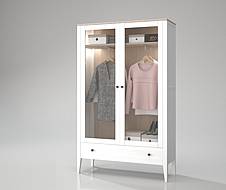 Buková skříň MAROKO SST3 šatní bílá