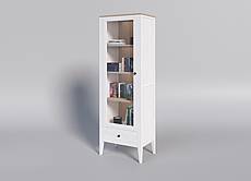 Buková vitrína MAROKO SST2: bílá