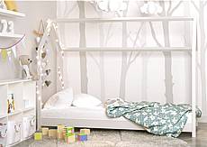 Dětská postel Domeček 180 x 80 bílá