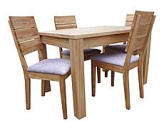 Dubový jídelní set INSYGNATA s rozkládacím stolem