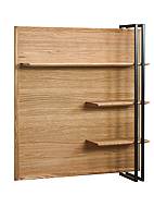 Dubový panel s policemi VILO 40