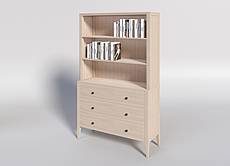 Knihovna MAROKO KRT5 z masivního buku: bezbarvý lak