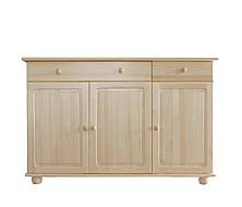 Kombinovaná komoda z masivu Nikolas 3D3S více odstínů