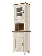 Kredenc LEVANDE R3P z masivu krémová