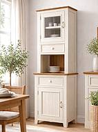 Kredenc LEVANDE SLIM R3P z masivu krémová