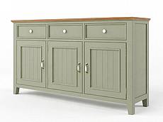 Provensálská komoda LEVANDE SLIM K3P z masivu olivová