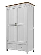 Provensálská skříň LEVANDE AIR W6P kombinovaná bílá