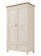 Provensálská skříň LEVANDE AIR W6P kombinovaná krémová