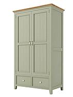 Provensálská skříň LEVANDE AIR W6P policová olivová