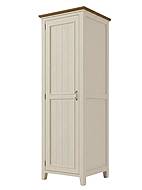 Provensálská skříň LEVANDE W1P AIR s šatní tyčí krémová