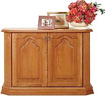 Rustikální komoda KINGA dvoudveřová