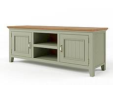 TV stolek LEVANDE SLIM K6P z masivu olivový